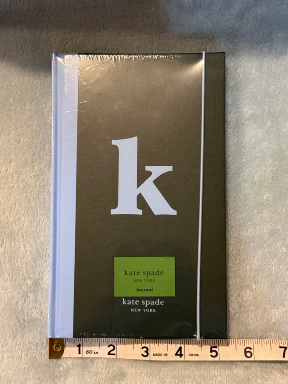 kate spade Hardcover Journal with Light Blue K and Spine